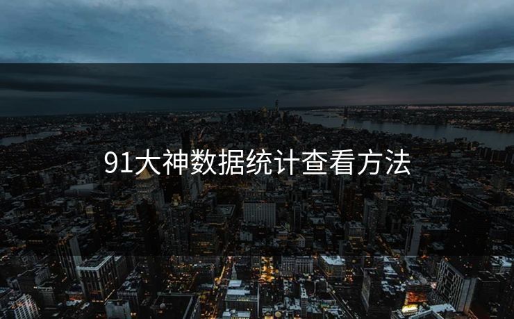 91大神数据统计查看方法 91大神数据统计查看方法