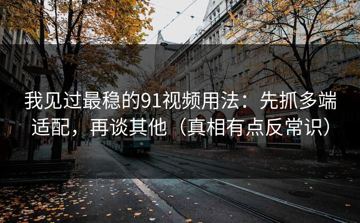我见过最稳的91视频用法：先抓多端适配，再谈其他（真相有点反常识）
